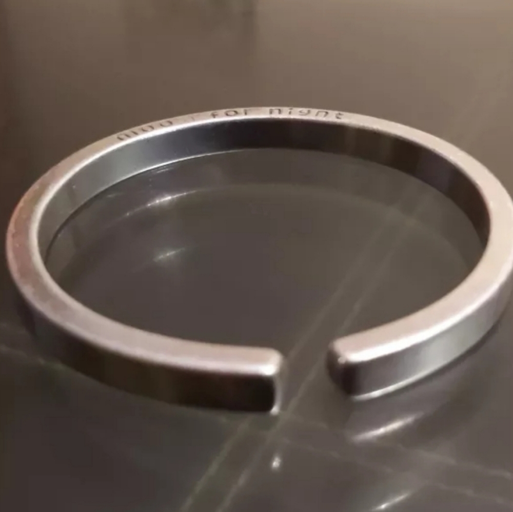NEW Heavy 925 Sterling Silver Engraved Moon Bracelet - Picture 8 of 11